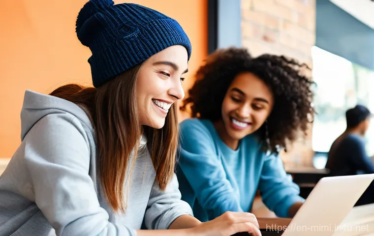 미미와 20대 타겟팅 마케팅 - **Prompt 1: Authentic Brand Connection**
    A diverse group of young adults (Gen Z/millennials), ca...