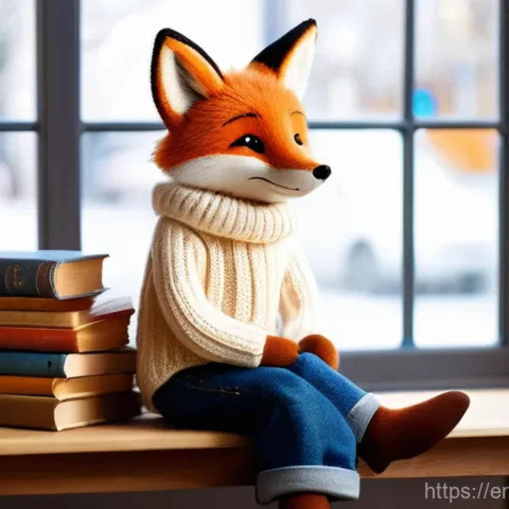 미미와 캐릭터 시장 트렌드 - **"Cozy Bookstore Companion"**
    A charming, slightly clumsy anthropomorphic red fox character, we...
